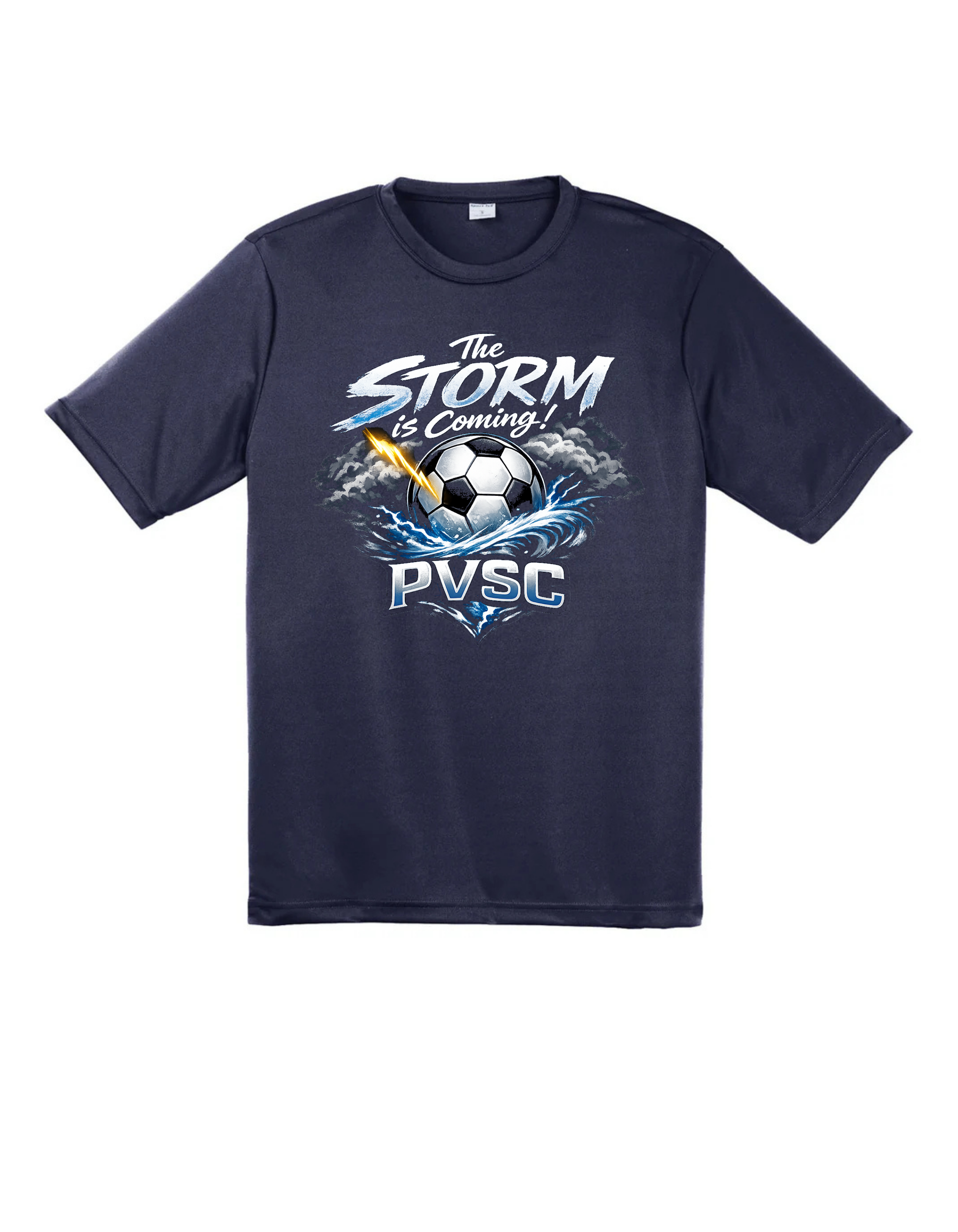 SportTek Moisture Wick Unixex Tee - Navy