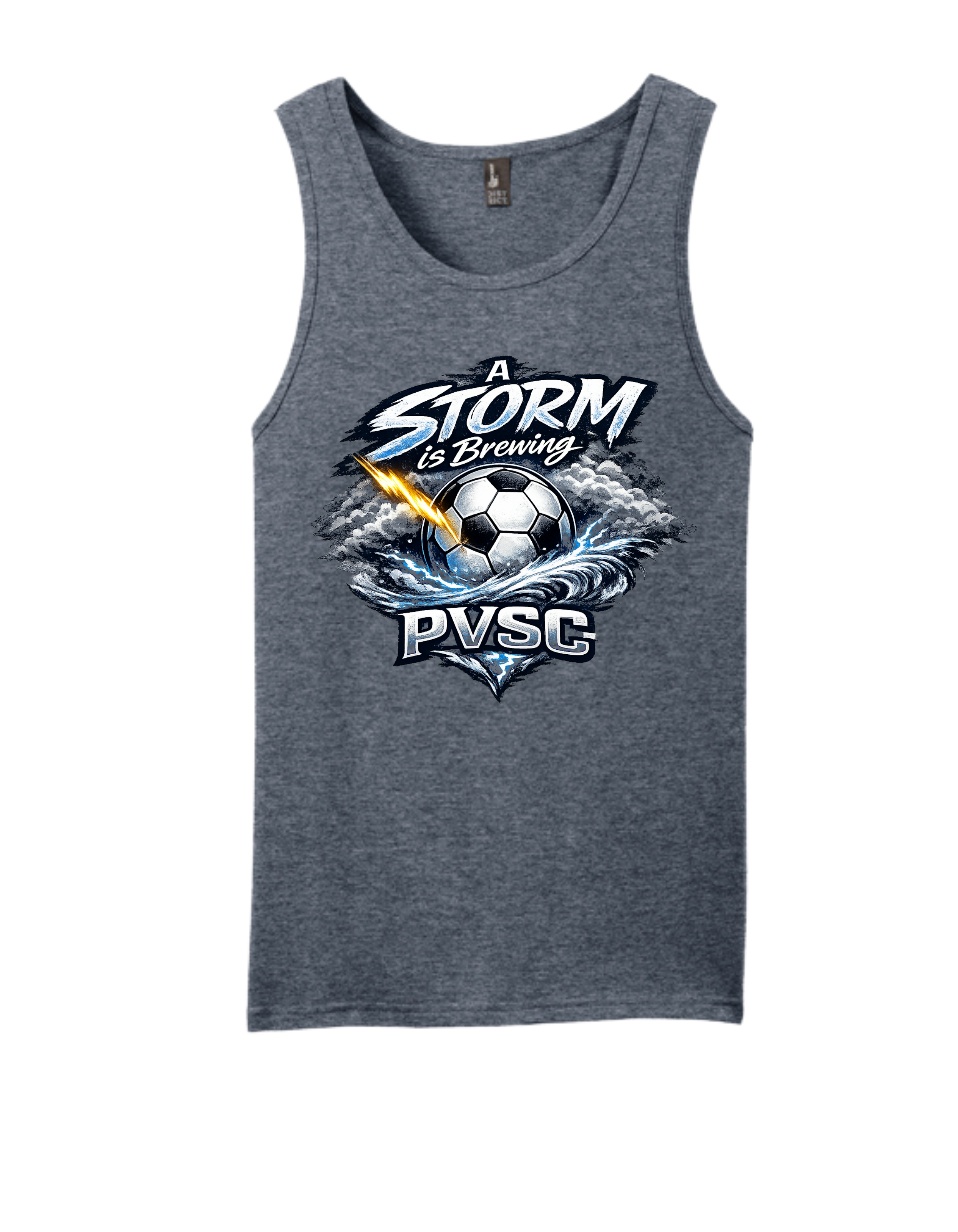District Mens Tank - Heathered Navy