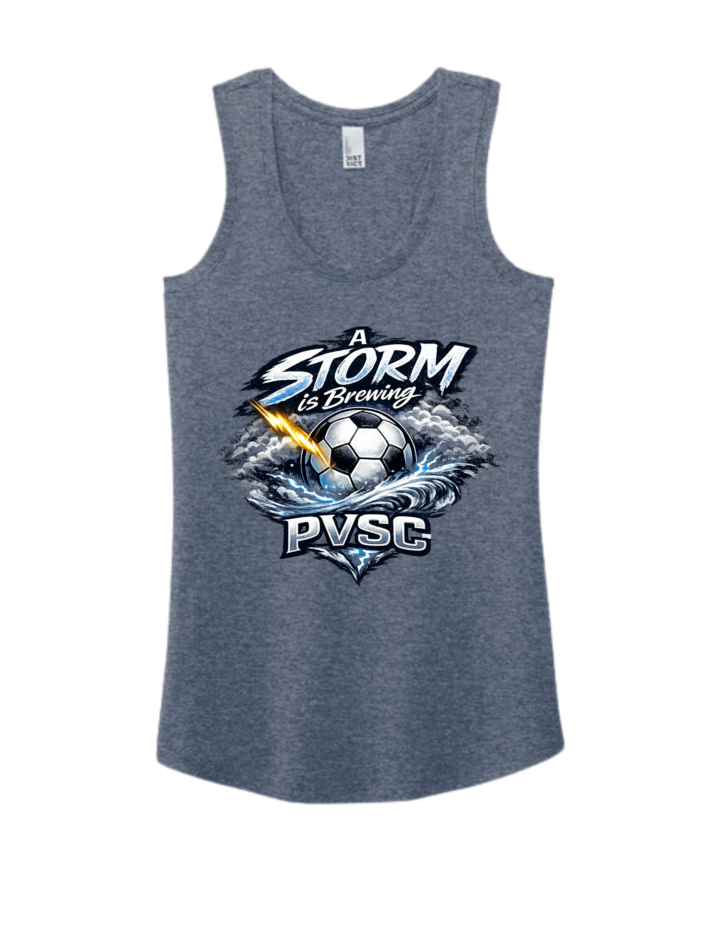 District TriBlend Racerback Tank - Navy Frost