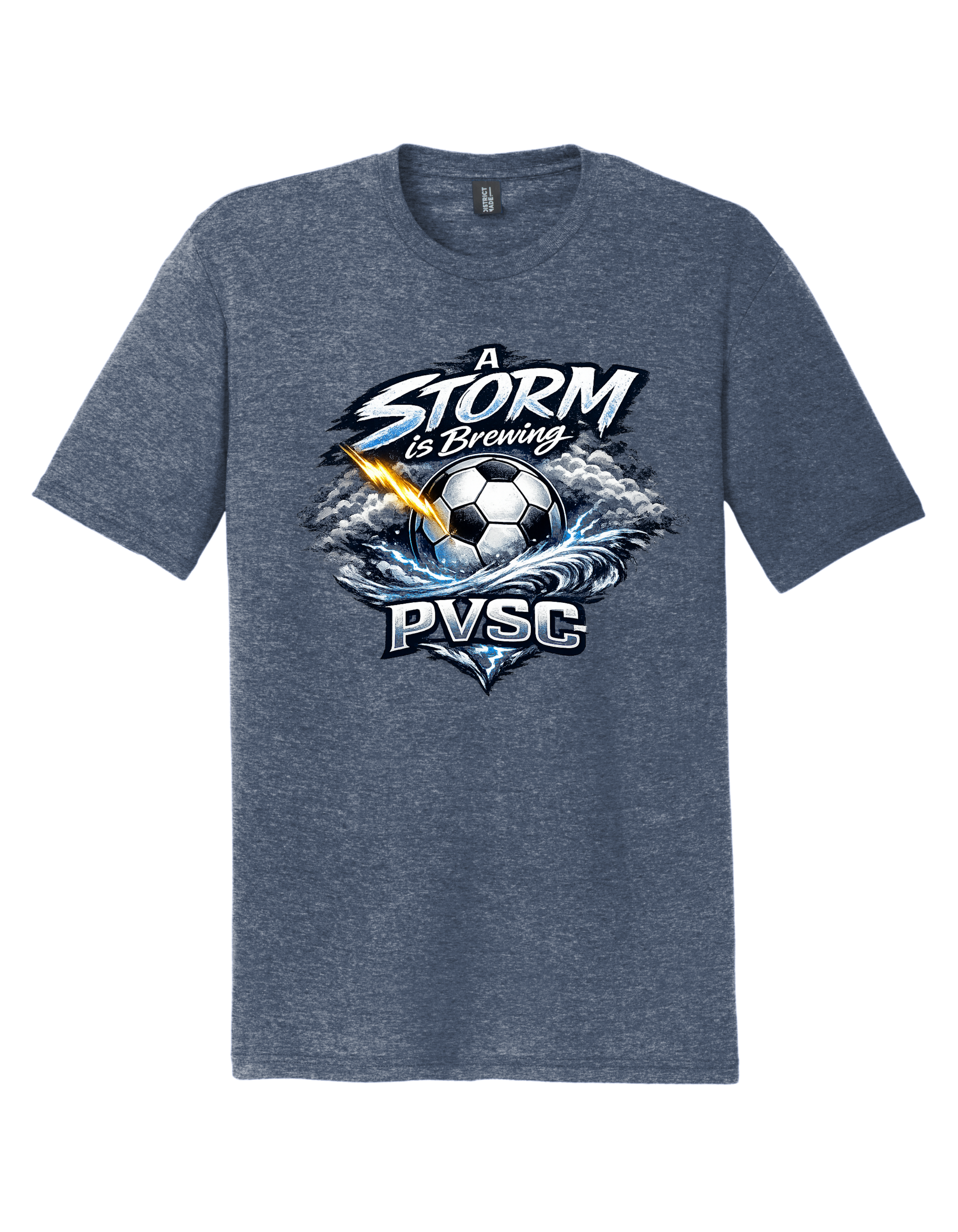 District TriBlend Unisex Tee - Navy Frost