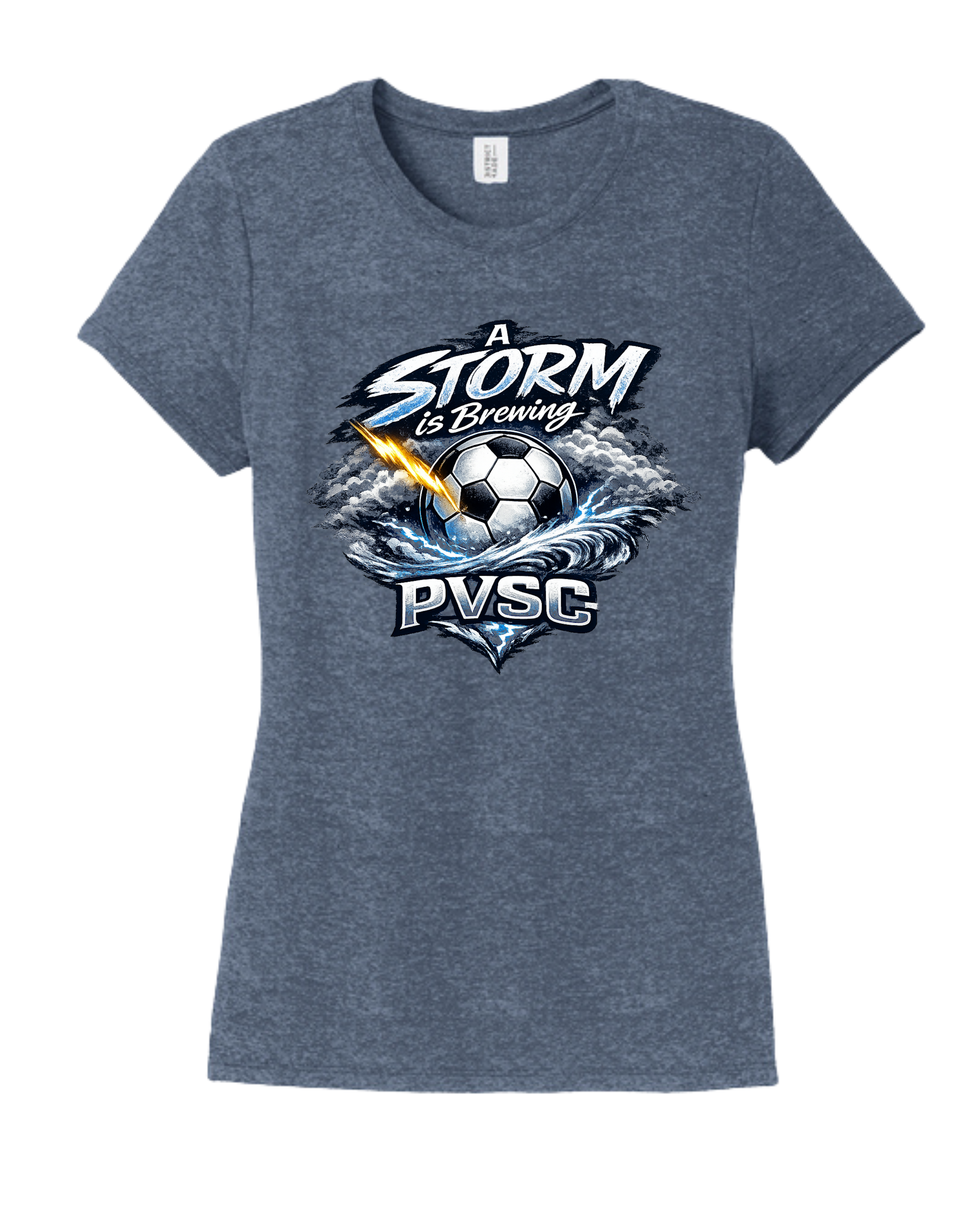 District TriBlend Womens Tee - Navy Frost