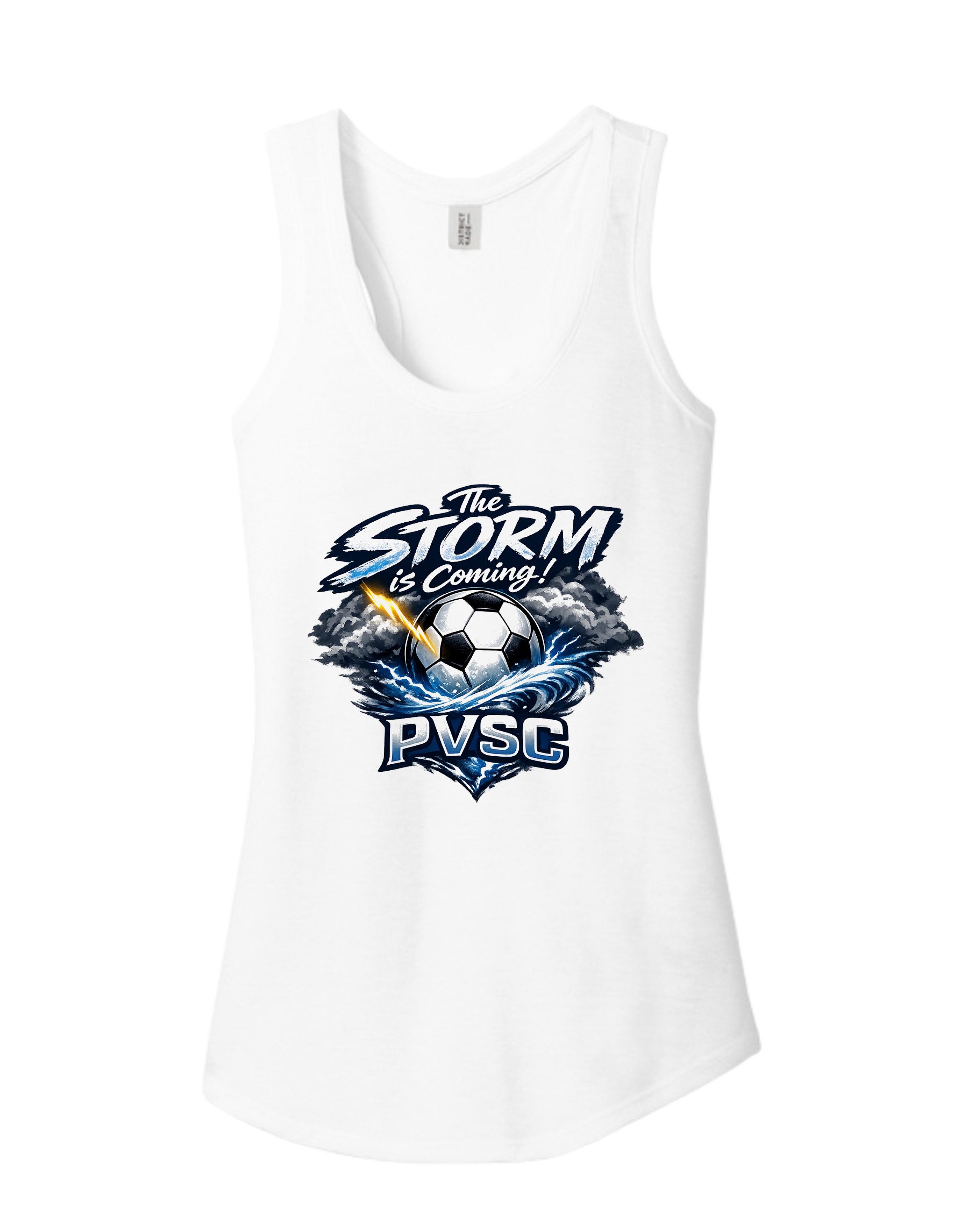 District TriBlend Racerback Tank - White