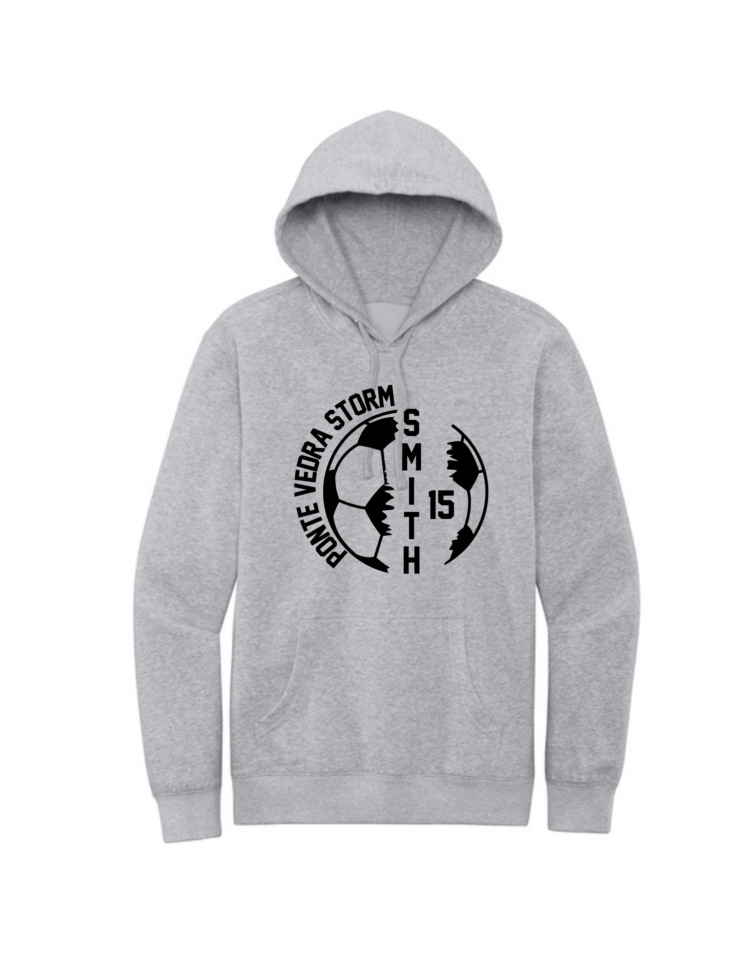 District Fleece Unisex Hoodie - LIght Heather Grey