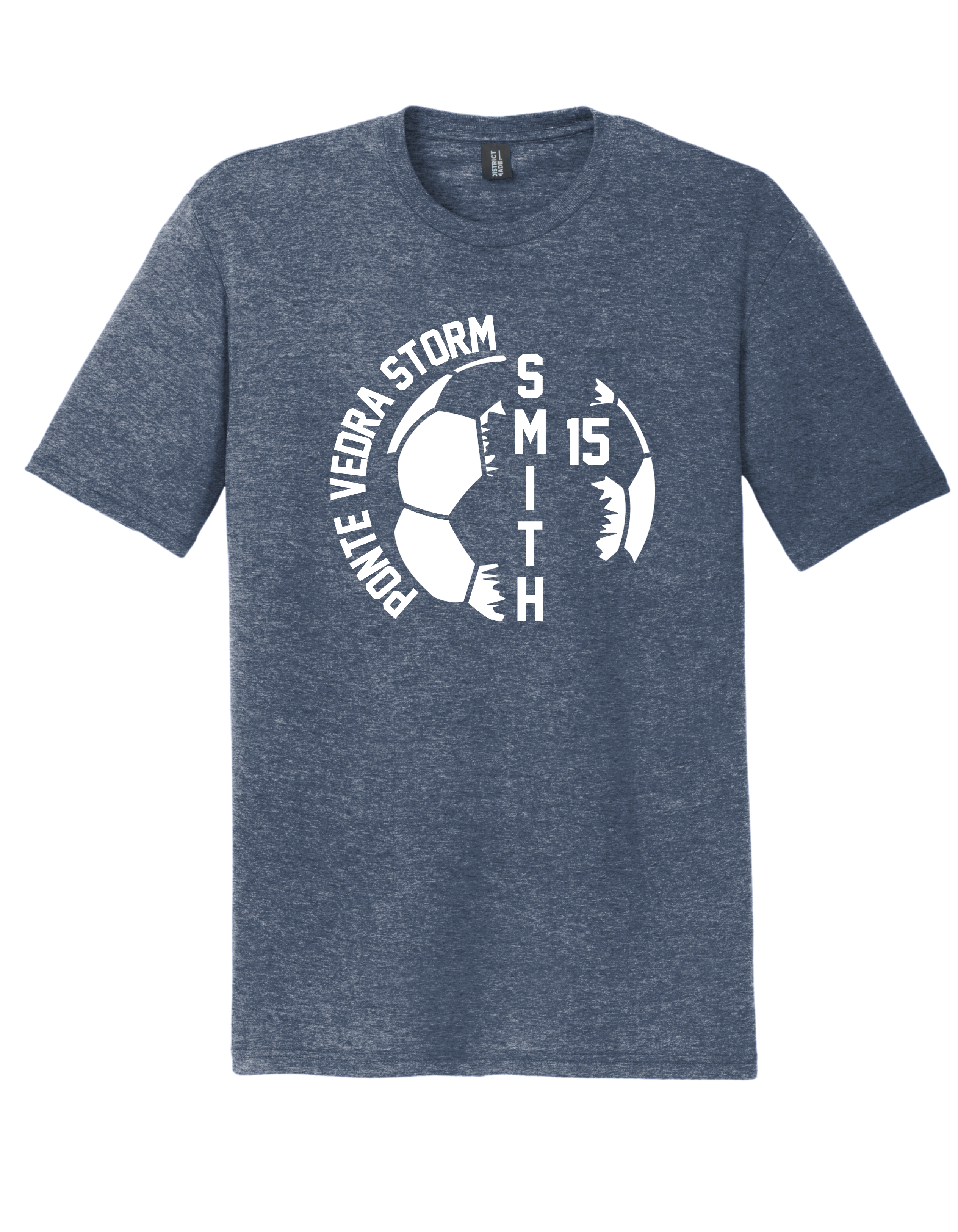 District TriBlend Unisex Tee - Navy Frost