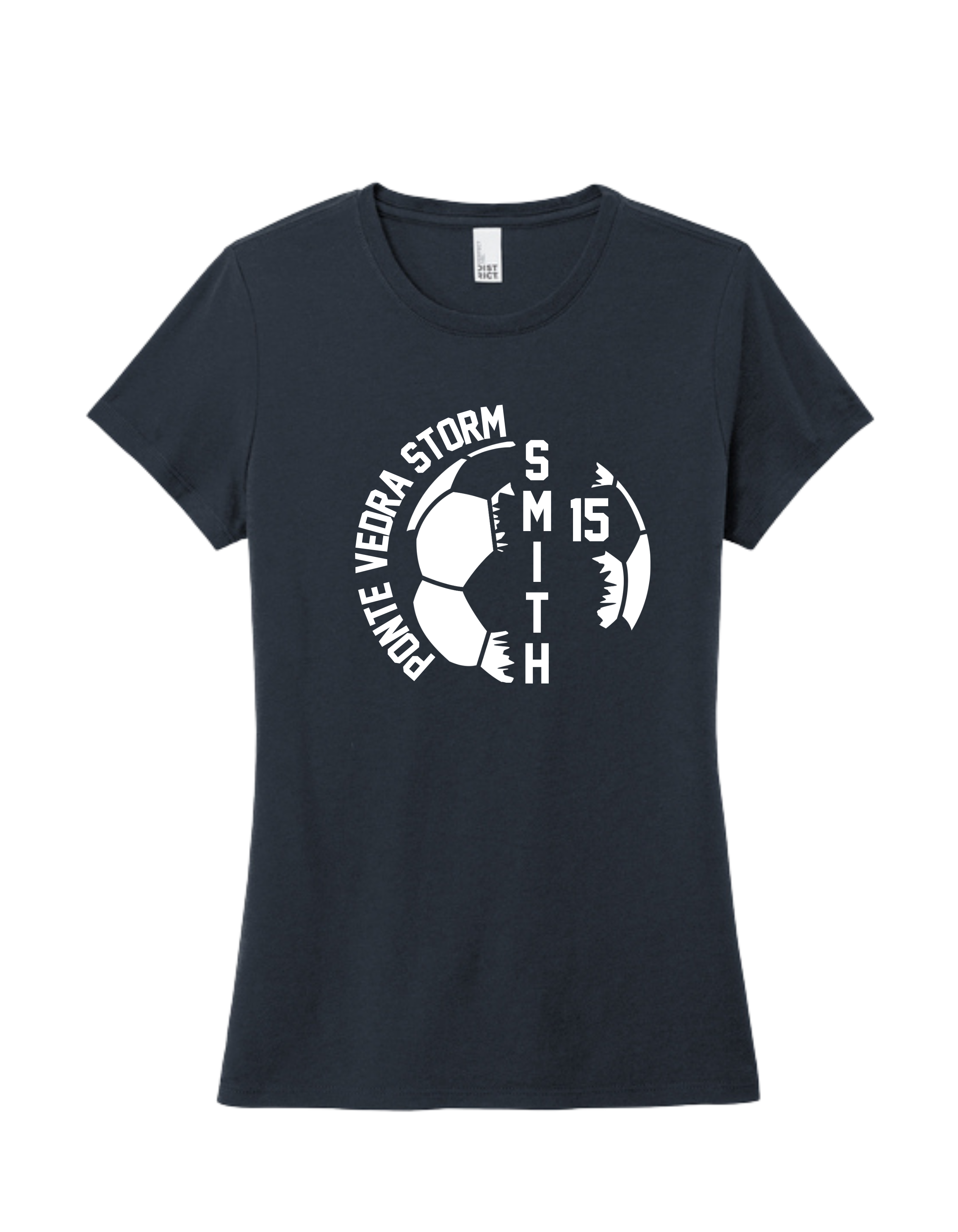 District TriBlend Womens Tee - New Navy