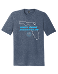 District TriBlend Unisex Tee - Navy Frost
