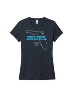 District TriBlend Womens Tee - New Navy