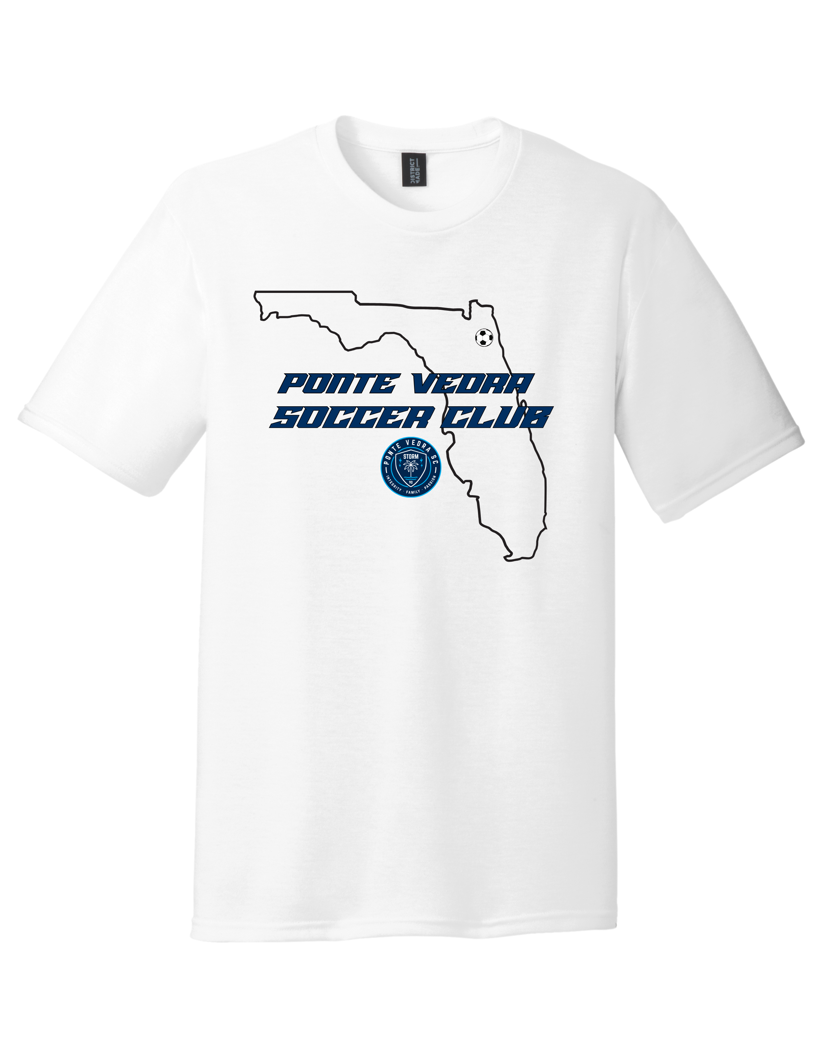 District TriBlend Unisex Tee - White