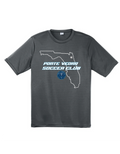 SportTek Moisture Wick Unixex Tee - Iron Grey