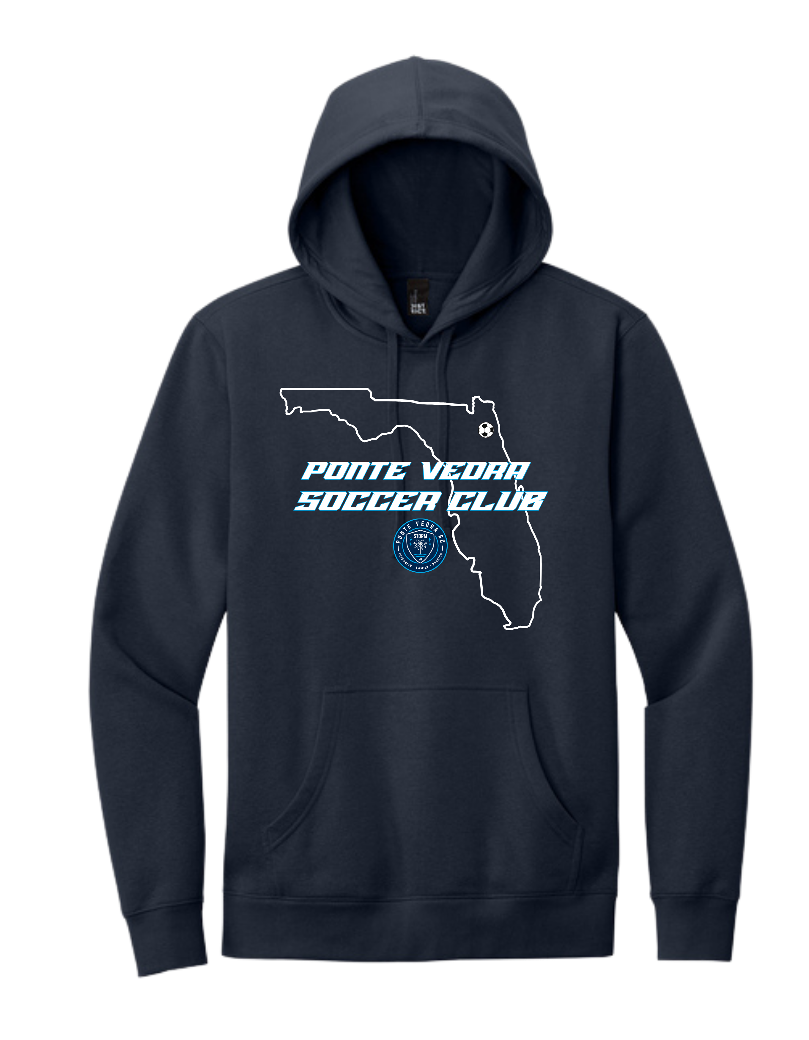 District Fleece Unisex Hoodie - Navy