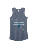 District TriBlend Racerback Tank - Navy Frost