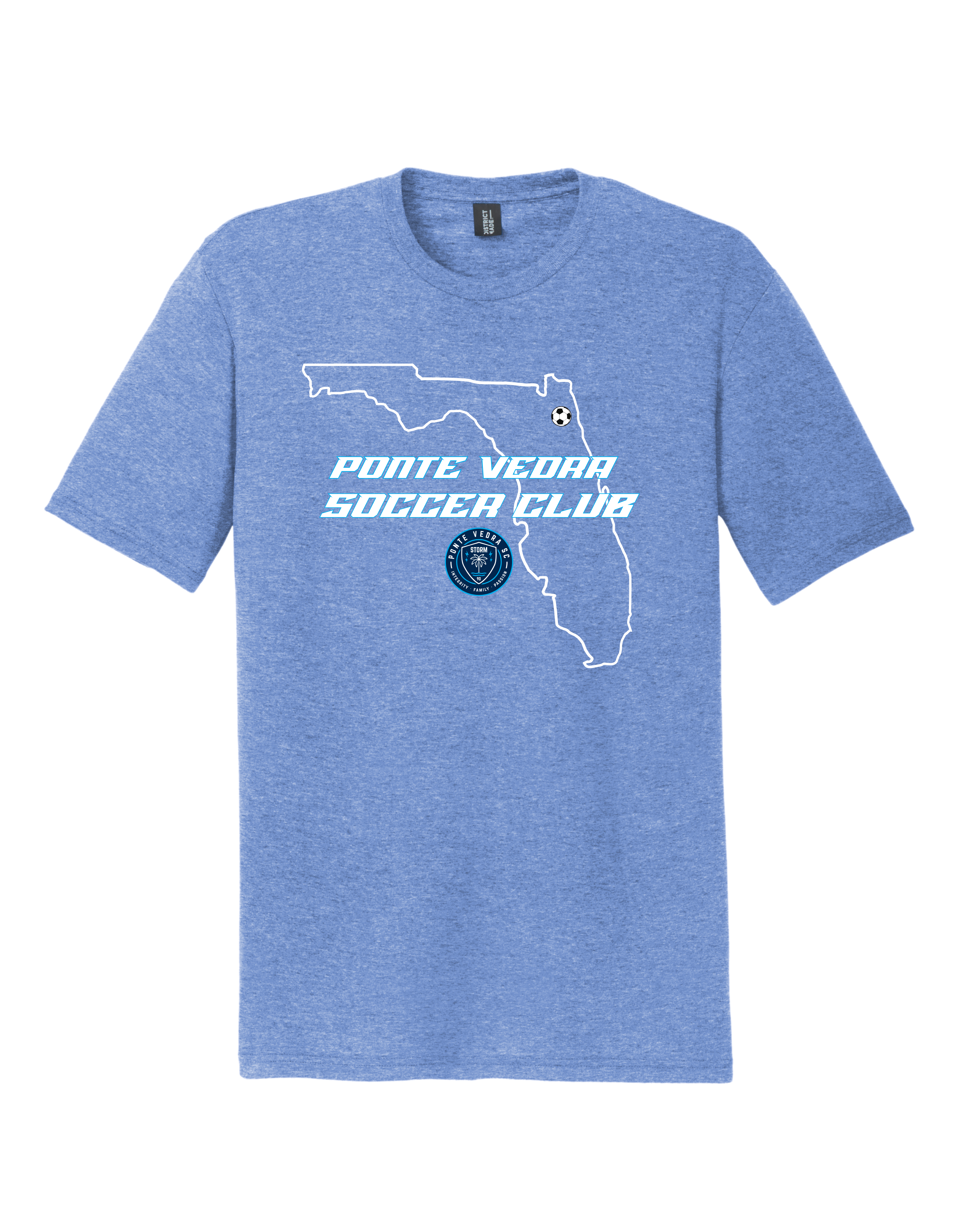 District TriBlend Unisex Tee - Maritime Frost