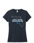District TriBlend Womens Tee - New Navy