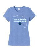 District TriBlend Womens Tee - Maritime Frost