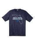 SportTek Moisture Wick Unixex Tee - Navy