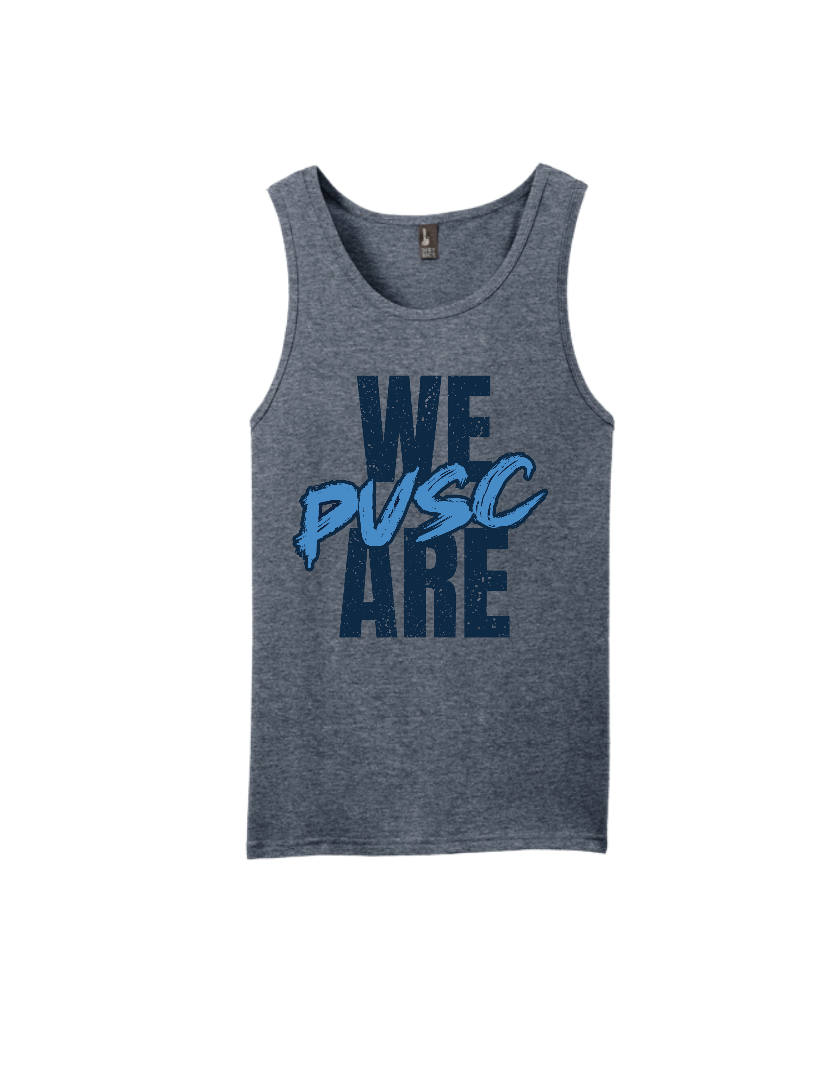 District Mens Tank - Heathered Navy