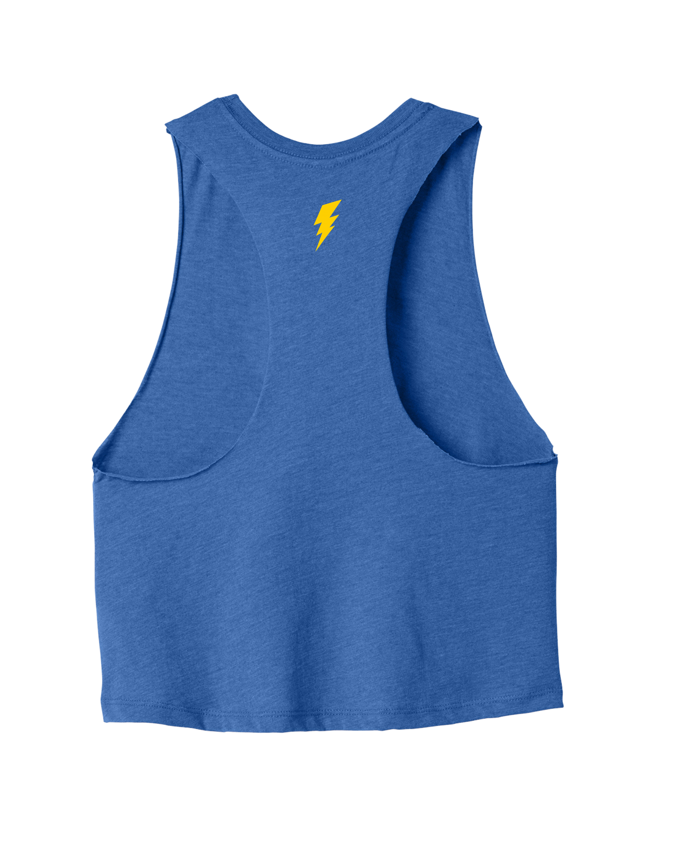 Power Up Cropped Racerback Tank
