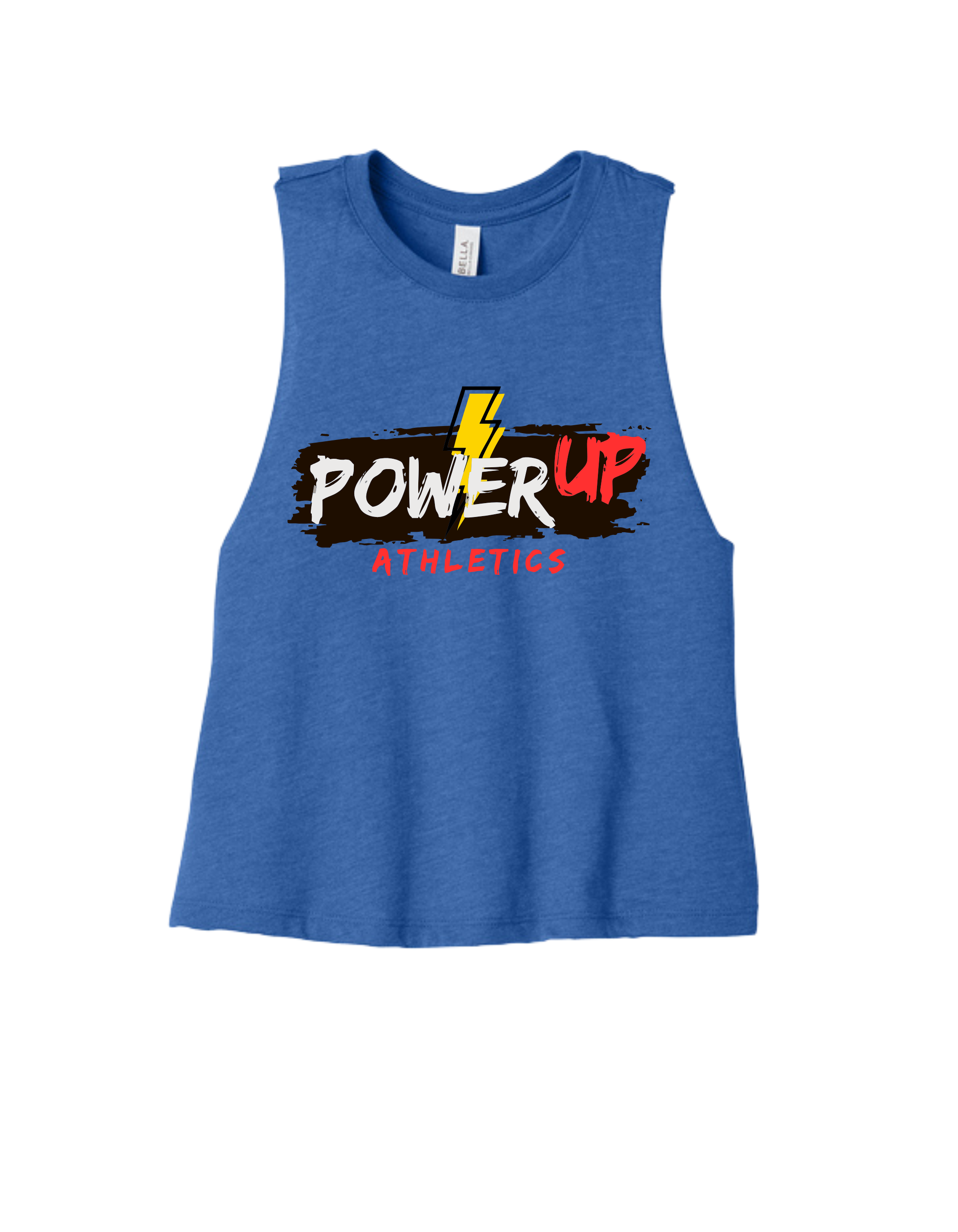 Power Up Cropped Racerback Tank