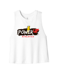 Power Up Cropped Racerback Tank