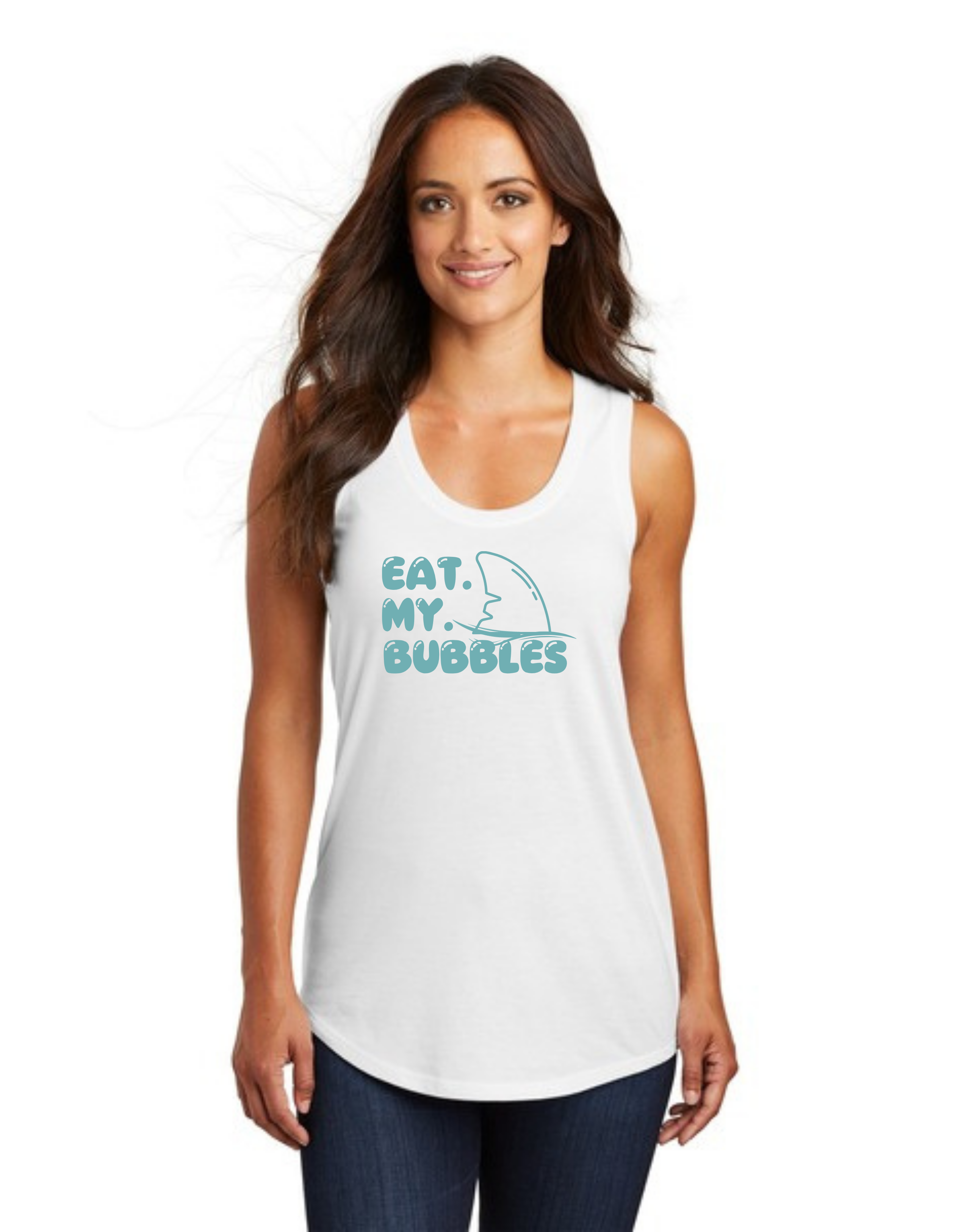 Eat My Bubbles TriBlend Racerback Tank - Womens
