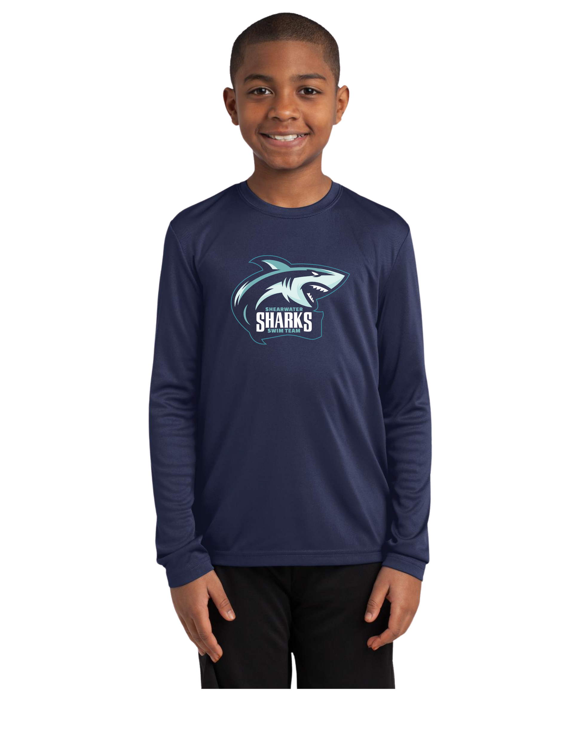 SW Sharks OG Design Moisture Wick Long Sleeve - Youth