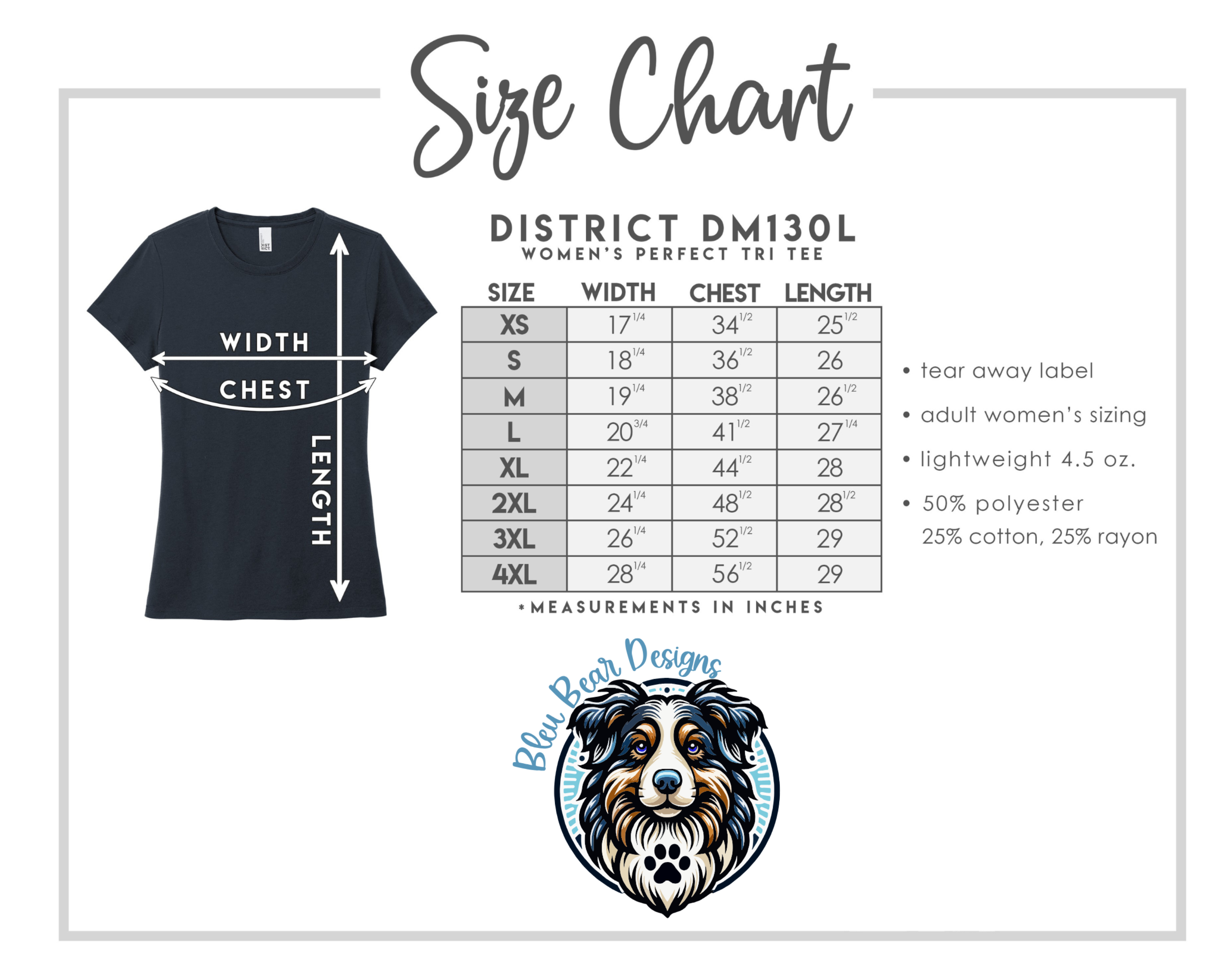 District TriBlend Womens Tee - Maritime Frost
