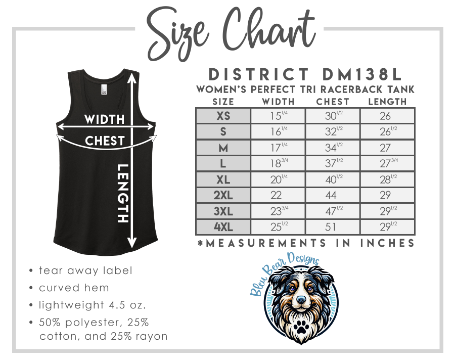 District TriBlend Racerback Tank - White